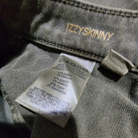 Michael Kors Izzy Skinny Jeans Safari Green Womens 6 - Picture 9 of 10